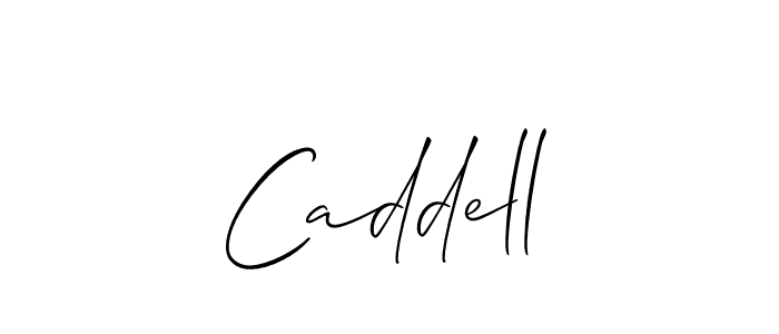 Design your own signature with our free online signature maker. With this signature software, you can create a handwritten (Allison_Script) signature for name Caddell. Caddell signature style 2 images and pictures png