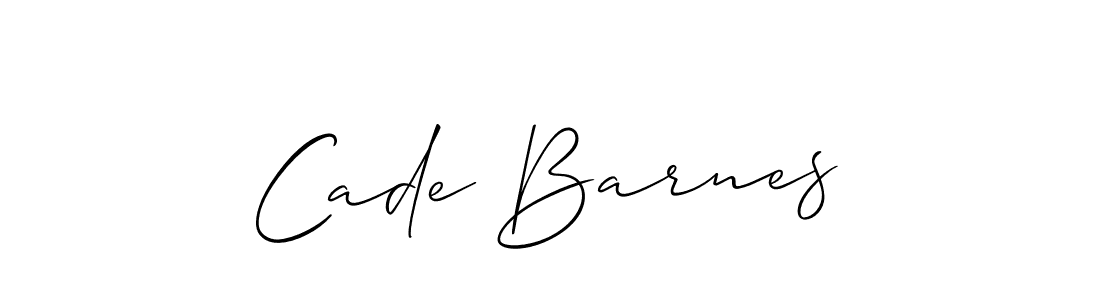 The best way (Allison_Script) to make a short signature is to pick only two or three words in your name. The name Cade Barnes include a total of six letters. For converting this name. Cade Barnes signature style 2 images and pictures png