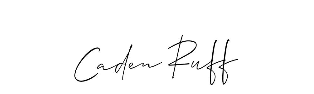 The best way (Allison_Script) to make a short signature is to pick only two or three words in your name. The name Caden Ruff include a total of six letters. For converting this name. Caden Ruff signature style 2 images and pictures png