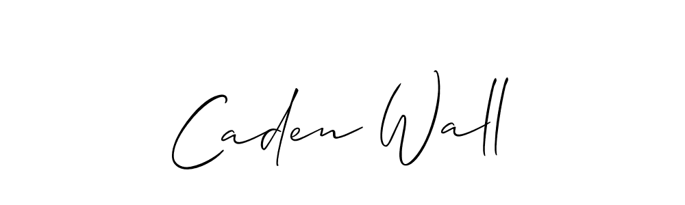 Make a beautiful signature design for name Caden Wall. With this signature (Allison_Script) style, you can create a handwritten signature for free. Caden Wall signature style 2 images and pictures png