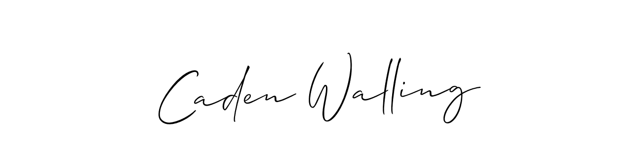 Similarly Allison_Script is the best handwritten signature design. Signature creator online .You can use it as an online autograph creator for name Caden Walling. Caden Walling signature style 2 images and pictures png