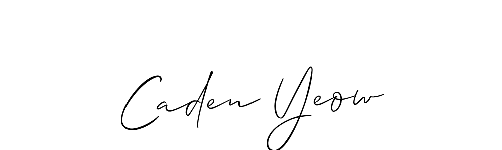 Best and Professional Signature Style for Caden Yeow. Allison_Script Best Signature Style Collection. Caden Yeow signature style 2 images and pictures png