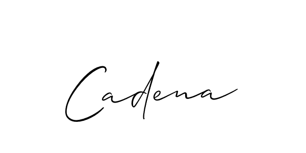 Make a beautiful signature design for name Cadena. With this signature (Allison_Script) style, you can create a handwritten signature for free. Cadena signature style 2 images and pictures png