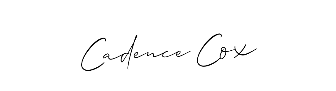Design your own signature with our free online signature maker. With this signature software, you can create a handwritten (Allison_Script) signature for name Cadence Cox. Cadence Cox signature style 2 images and pictures png