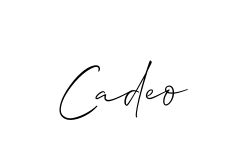 You should practise on your own different ways (Allison_Script) to write your name (Cadeo) in signature. don't let someone else do it for you. Cadeo signature style 2 images and pictures png
