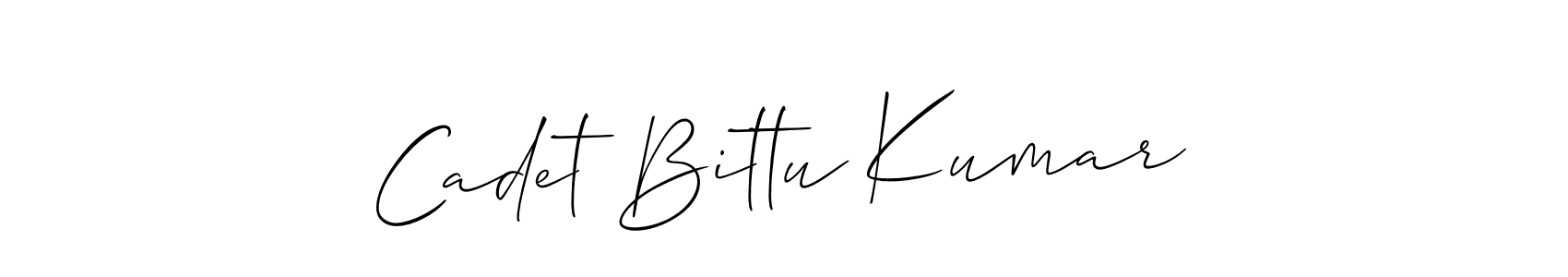 Design your own signature with our free online signature maker. With this signature software, you can create a handwritten (Allison_Script) signature for name Cadet Bittu Kumar. Cadet Bittu Kumar signature style 2 images and pictures png