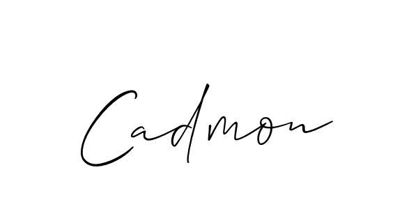 You should practise on your own different ways (Allison_Script) to write your name (Cadmon) in signature. don't let someone else do it for you. Cadmon signature style 2 images and pictures png