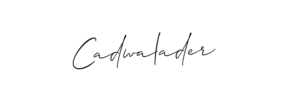 How to make Cadwalader signature? Allison_Script is a professional autograph style. Create handwritten signature for Cadwalader name. Cadwalader signature style 2 images and pictures png