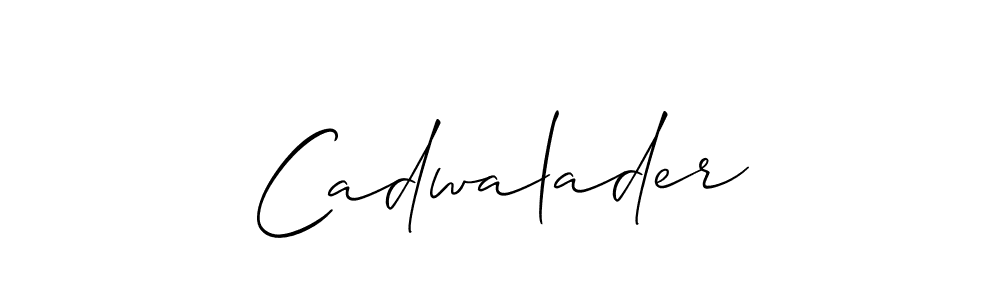 How to make Cadwalader signature? Allison_Script is a professional autograph style. Create handwritten signature for Cadwalader name. Cadwalader signature style 2 images and pictures png