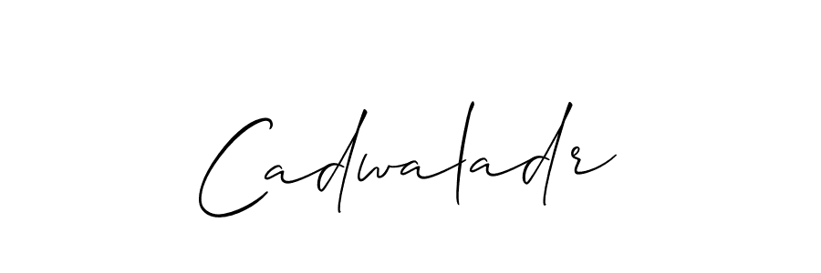 Make a beautiful signature design for name Cadwaladr. With this signature (Allison_Script) style, you can create a handwritten signature for free. Cadwaladr signature style 2 images and pictures png