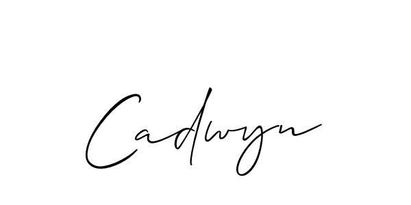 Design your own signature with our free online signature maker. With this signature software, you can create a handwritten (Allison_Script) signature for name Cadwyn. Cadwyn signature style 2 images and pictures png