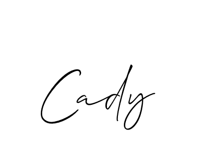 Also we have Cady name is the best signature style. Create professional handwritten signature collection using Allison_Script autograph style. Cady signature style 2 images and pictures png