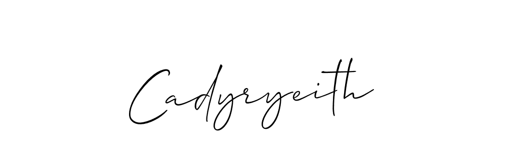 Also we have Cadyryeith name is the best signature style. Create professional handwritten signature collection using Allison_Script autograph style. Cadyryeith signature style 2 images and pictures png