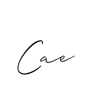 You should practise on your own different ways (Allison_Script) to write your name (Cae) in signature. don't let someone else do it for you. Cae signature style 2 images and pictures png