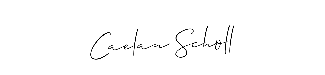The best way (Allison_Script) to make a short signature is to pick only two or three words in your name. The name Caelan Scholl include a total of six letters. For converting this name. Caelan Scholl signature style 2 images and pictures png