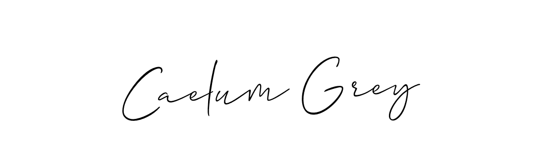 Caelum Grey stylish signature style. Best Handwritten Sign (Allison_Script) for my name. Handwritten Signature Collection Ideas for my name Caelum Grey. Caelum Grey signature style 2 images and pictures png