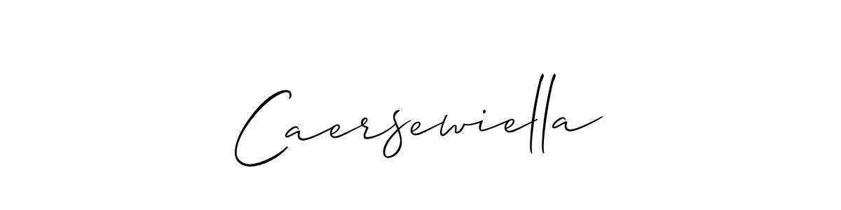 Make a short Caersewiella signature style. Manage your documents anywhere anytime using Allison_Script. Create and add eSignatures, submit forms, share and send files easily. Caersewiella signature style 2 images and pictures png