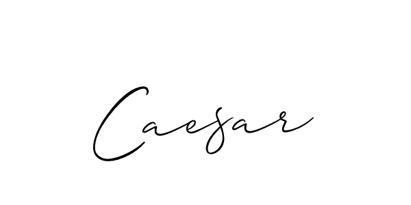 Make a beautiful signature design for name Caesar. With this signature (Allison_Script) style, you can create a handwritten signature for free. Caesar signature style 2 images and pictures png