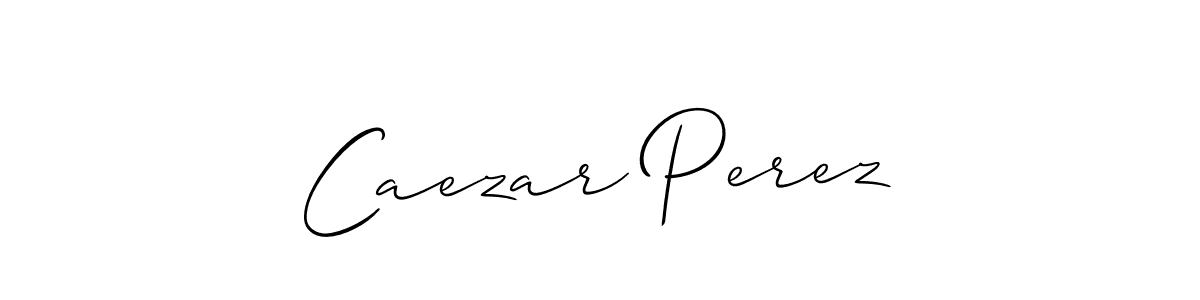 Best and Professional Signature Style for Caezar Perez. Allison_Script Best Signature Style Collection. Caezar Perez signature style 2 images and pictures png