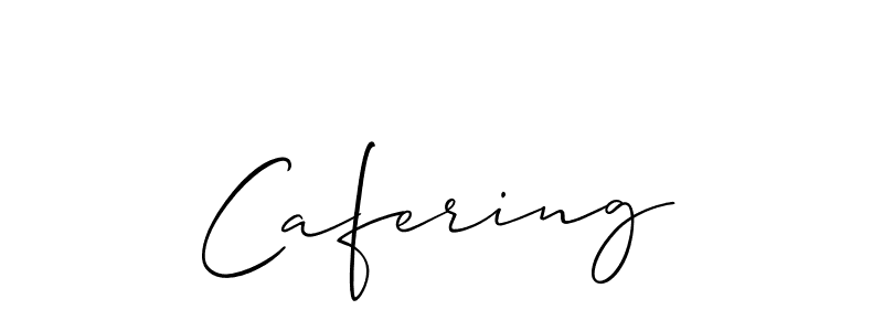 Make a short Cafering signature style. Manage your documents anywhere anytime using Allison_Script. Create and add eSignatures, submit forms, share and send files easily. Cafering signature style 2 images and pictures png