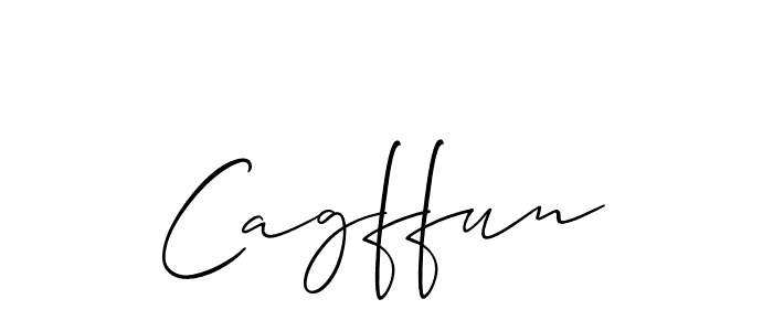 Create a beautiful signature design for name Cagffun. With this signature (Allison_Script) fonts, you can make a handwritten signature for free. Cagffun signature style 2 images and pictures png