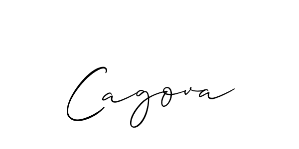 The best way (Allison_Script) to make a short signature is to pick only two or three words in your name. The name Cagova include a total of six letters. For converting this name. Cagova signature style 2 images and pictures png
