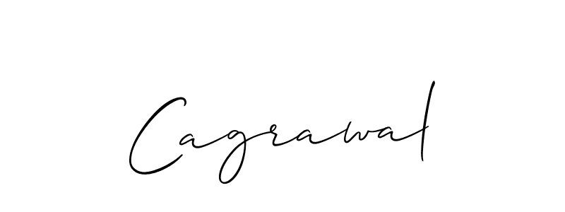 It looks lik you need a new signature style for name Cagrawal. Design unique handwritten (Allison_Script) signature with our free signature maker in just a few clicks. Cagrawal signature style 2 images and pictures png