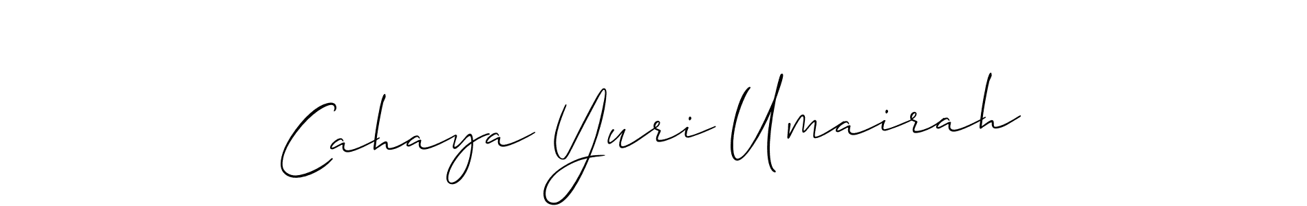 You can use this online signature creator to create a handwritten signature for the name Cahaya Yuri Umairah. This is the best online autograph maker. Cahaya Yuri Umairah signature style 2 images and pictures png