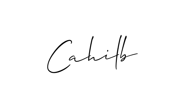 Also we have Cahilb name is the best signature style. Create professional handwritten signature collection using Allison_Script autograph style. Cahilb signature style 2 images and pictures png