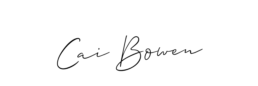 Design your own signature with our free online signature maker. With this signature software, you can create a handwritten (Allison_Script) signature for name Cai Bowen. Cai Bowen signature style 2 images and pictures png