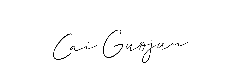 Make a short Cai Guojun signature style. Manage your documents anywhere anytime using Allison_Script. Create and add eSignatures, submit forms, share and send files easily. Cai Guojun signature style 2 images and pictures png