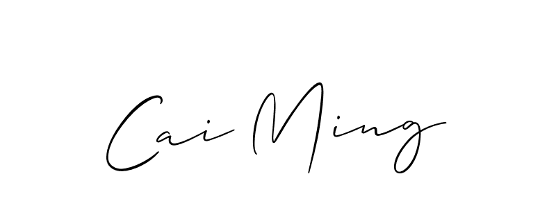 Also we have Cai Ming name is the best signature style. Create professional handwritten signature collection using Allison_Script autograph style. Cai Ming signature style 2 images and pictures png