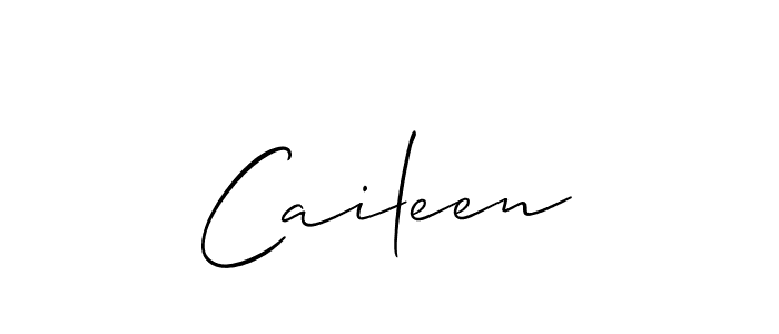 Use a signature maker to create a handwritten signature online. With this signature software, you can design (Allison_Script) your own signature for name Caileen. Caileen signature style 2 images and pictures png