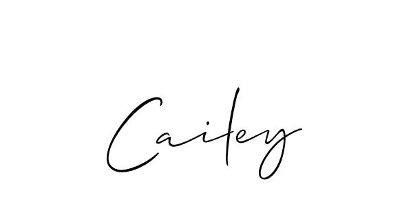 Use a signature maker to create a handwritten signature online. With this signature software, you can design (Allison_Script) your own signature for name Cailey. Cailey signature style 2 images and pictures png