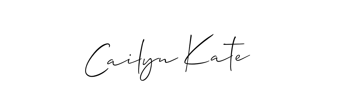 You should practise on your own different ways (Allison_Script) to write your name (Cailyn Kate) in signature. don't let someone else do it for you. Cailyn Kate signature style 2 images and pictures png