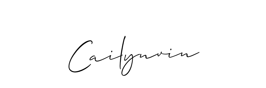 Allison_Script is a professional signature style that is perfect for those who want to add a touch of class to their signature. It is also a great choice for those who want to make their signature more unique. Get Cailynvin name to fancy signature for free. Cailynvin signature style 2 images and pictures png