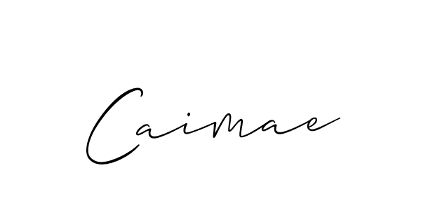 Design your own signature with our free online signature maker. With this signature software, you can create a handwritten (Allison_Script) signature for name Caimae. Caimae signature style 2 images and pictures png
