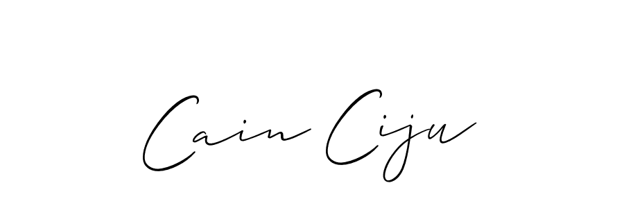 This is the best signature style for the Cain Ciju name. Also you like these signature font (Allison_Script). Mix name signature. Cain Ciju signature style 2 images and pictures png