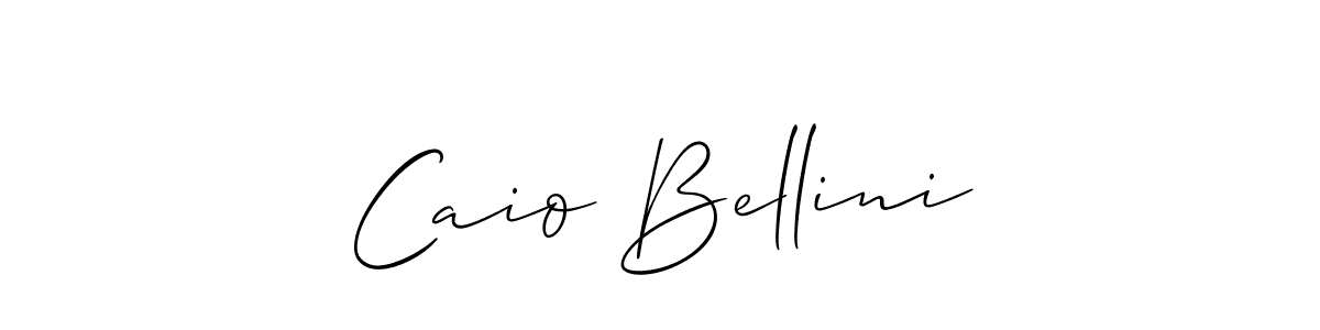 Caio Bellini stylish signature style. Best Handwritten Sign (Allison_Script) for my name. Handwritten Signature Collection Ideas for my name Caio Bellini. Caio Bellini signature style 2 images and pictures png