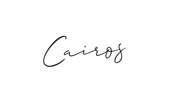 Design your own signature with our free online signature maker. With this signature software, you can create a handwritten (Allison_Script) signature for name Cairos. Cairos signature style 2 images and pictures png