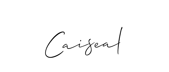 Design your own signature with our free online signature maker. With this signature software, you can create a handwritten (Allison_Script) signature for name Caiseal. Caiseal signature style 2 images and pictures png