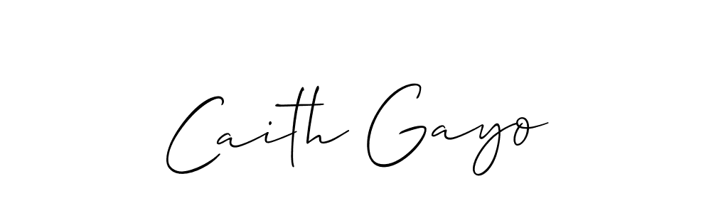 It looks lik you need a new signature style for name Caith Gayo. Design unique handwritten (Allison_Script) signature with our free signature maker in just a few clicks. Caith Gayo signature style 2 images and pictures png