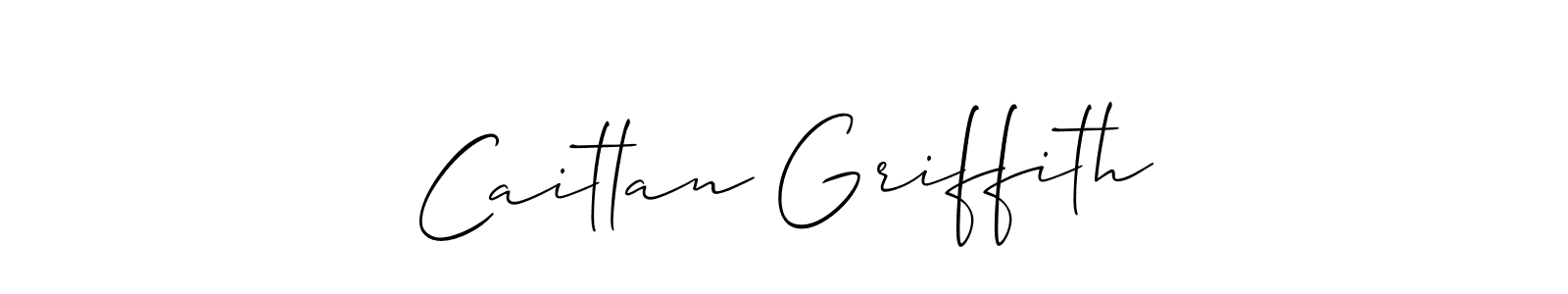 How to make Caitlan Griffith signature? Allison_Script is a professional autograph style. Create handwritten signature for Caitlan Griffith name. Caitlan Griffith signature style 2 images and pictures png