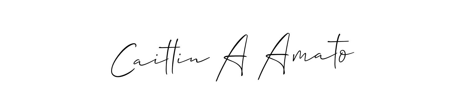 You should practise on your own different ways (Allison_Script) to write your name (Caitlin A Amato) in signature. don't let someone else do it for you. Caitlin A Amato signature style 2 images and pictures png