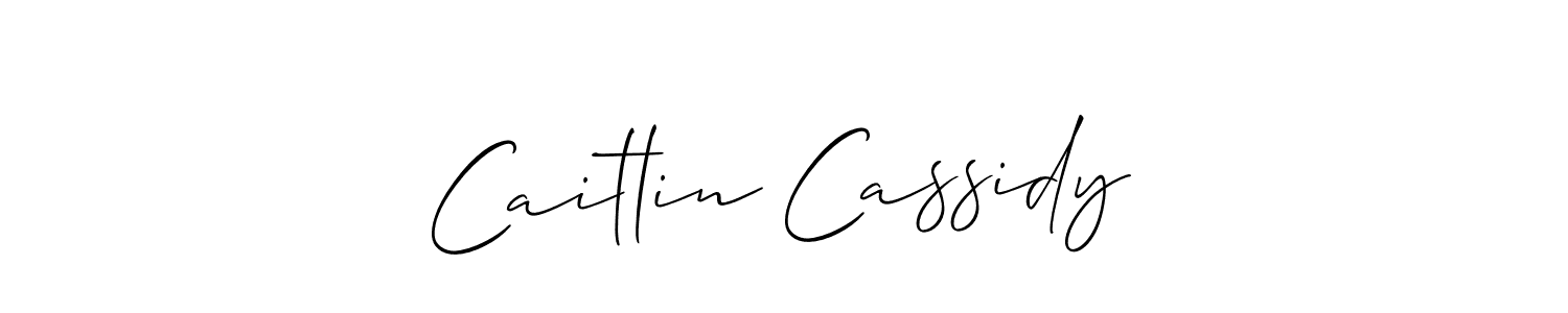 Design your own signature with our free online signature maker. With this signature software, you can create a handwritten (Allison_Script) signature for name Caitlin Cassidy. Caitlin Cassidy signature style 2 images and pictures png