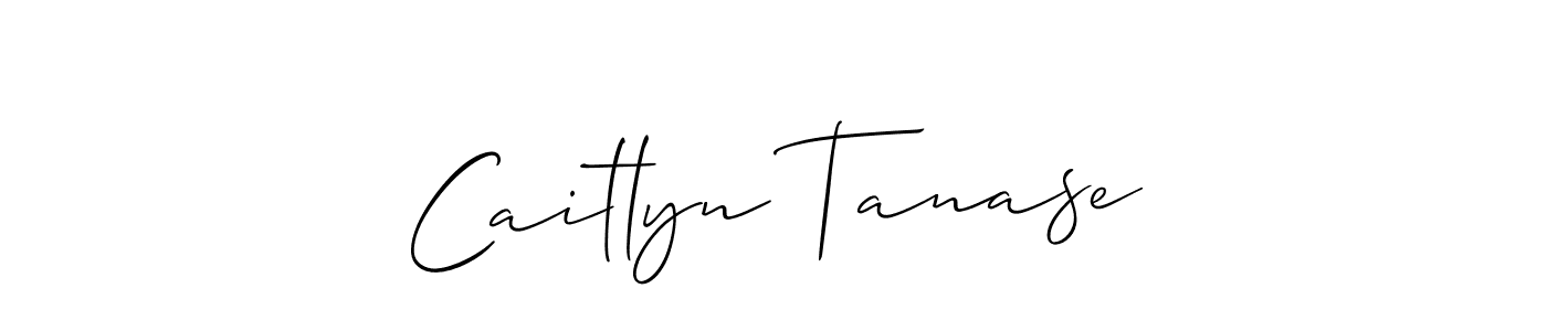 Design your own signature with our free online signature maker. With this signature software, you can create a handwritten (Allison_Script) signature for name Caitlyn Tanase. Caitlyn Tanase signature style 2 images and pictures png