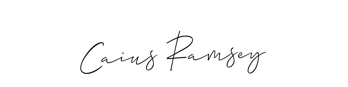 if you are searching for the best signature style for your name Caius Ramsey. so please give up your signature search. here we have designed multiple signature styles  using Allison_Script. Caius Ramsey signature style 2 images and pictures png