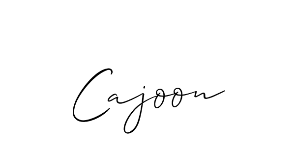 Make a beautiful signature design for name Cajoon. With this signature (Allison_Script) style, you can create a handwritten signature for free. Cajoon signature style 2 images and pictures png