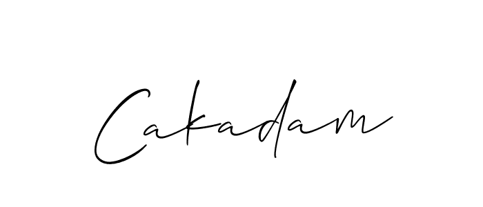 if you are searching for the best signature style for your name Cakadam. so please give up your signature search. here we have designed multiple signature styles  using Allison_Script. Cakadam signature style 2 images and pictures png