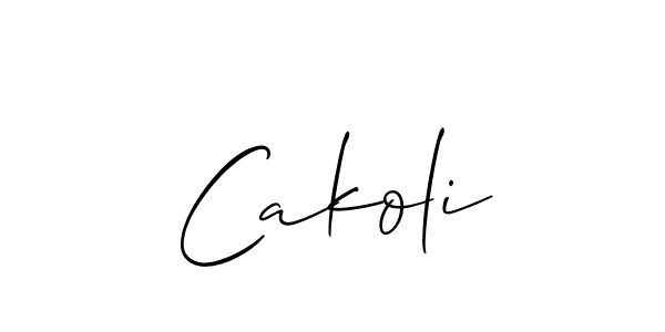 Also You can easily find your signature by using the search form. We will create Cakoli name handwritten signature images for you free of cost using Allison_Script sign style. Cakoli signature style 2 images and pictures png